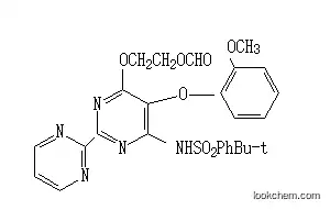 Molecular Structure of 301646-61-7 (4-(1,1-Dimethylethyl)-N-[6-[2-formyloxy]ethoxy]-5-(2-methoxyphenoxy][2,2'-bipyrimidin]-4-yl] benzenesulfonamide)